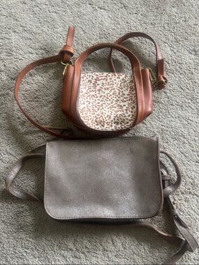 Two Madewell crossbody bags